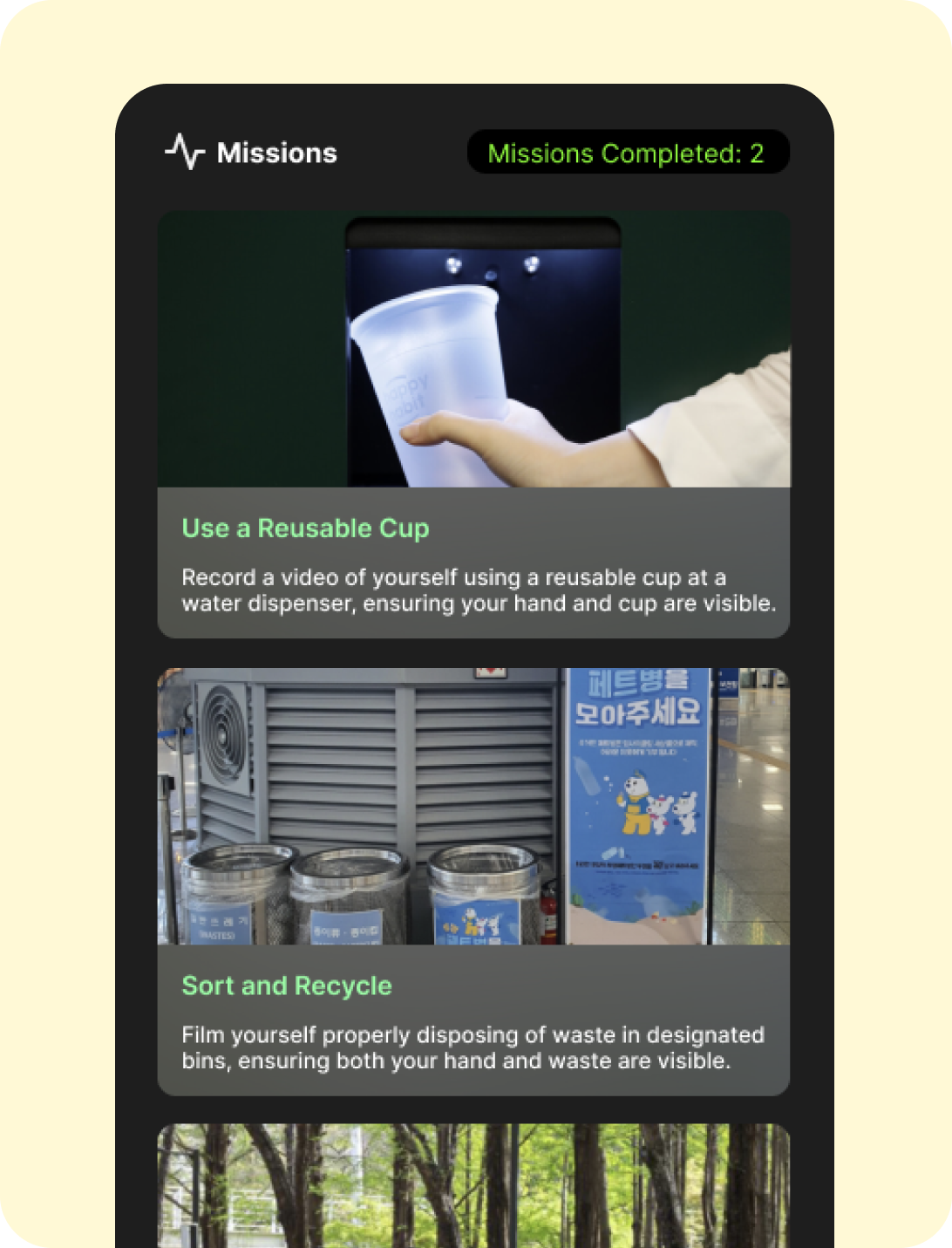Varied eco-missions